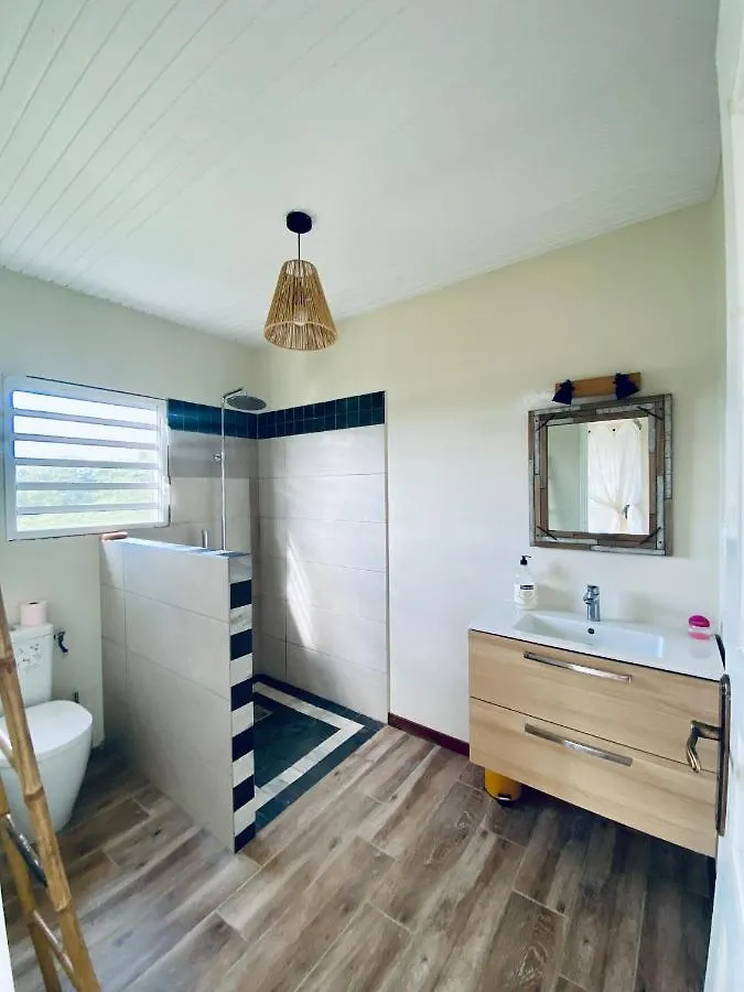 Chambre Et Sdb Privative Roucou Vue Mont Pelee Dans Maison Partagee Le Morne-Rouge